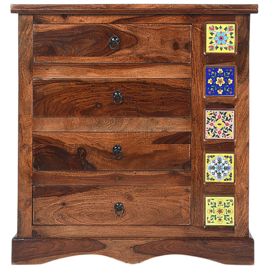 Rang Mahal Chest Of 3 Drawer | Sheesham Wood