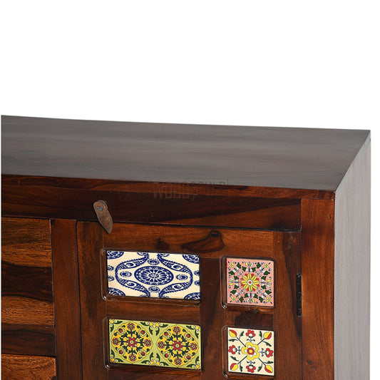 Rang Mahal Sideboard Cabinet Storage | Sheesham Wood