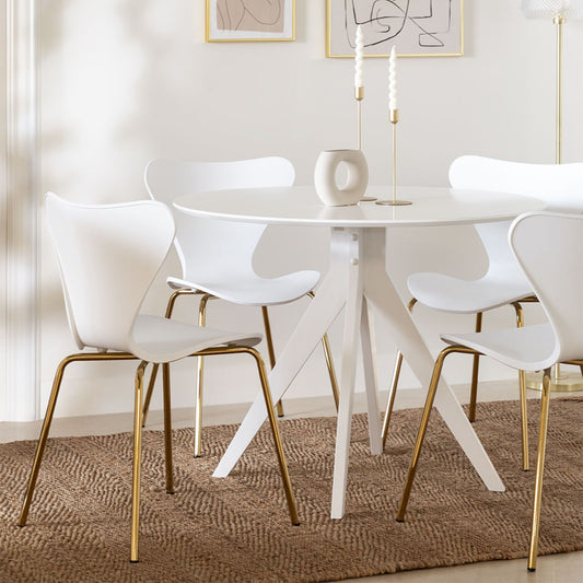 Enrica Dining Table Wooden | White