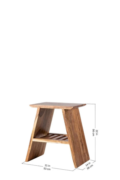 The Dune Crest side Table | Acacia Wood