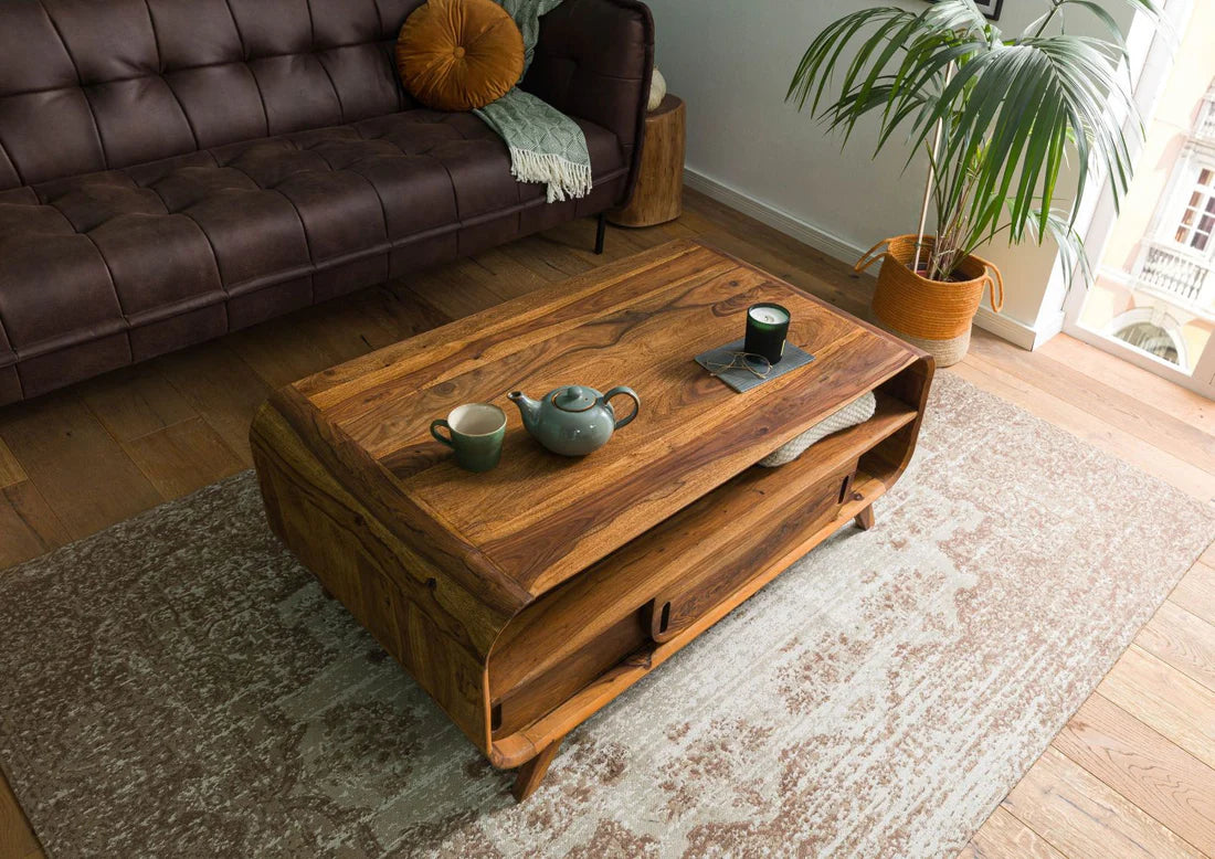 Morocco Large Coffee Table | Mango Wood | Honey Finish