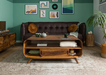 Morocco Large Coffee Table | Mango Wood | Honey Finish