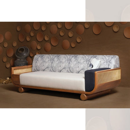 Doom Three Seater Modern Sofa | Premium Acacia Wood