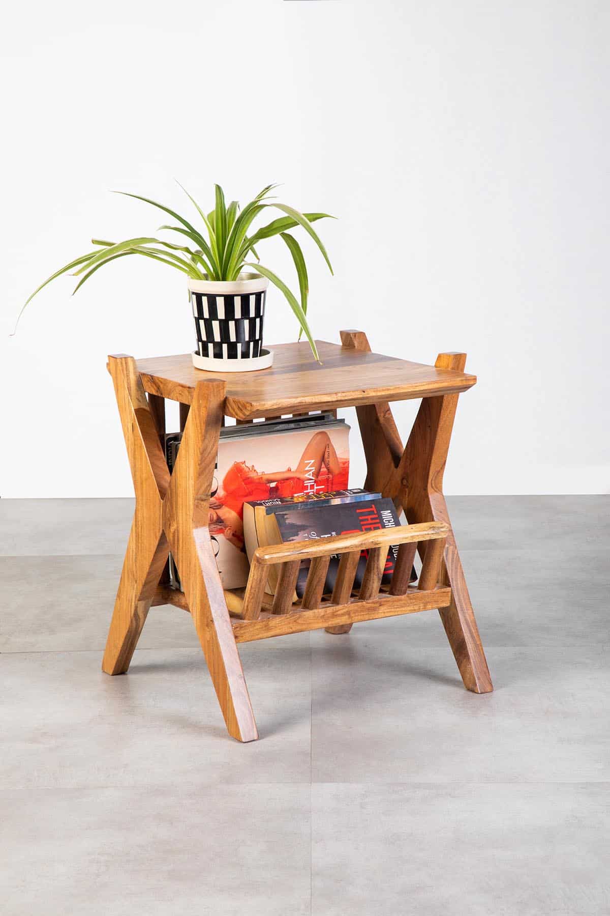 The Dune Ripple side Table | Acacia Wood