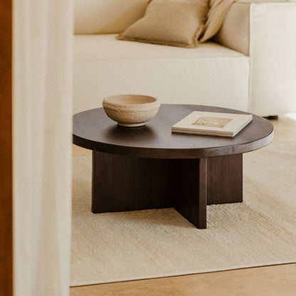 Ronde Coffee Table | Acacia Wood | Walnut Finish