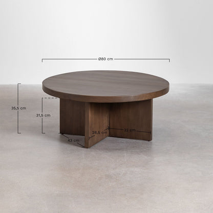 Ronde Coffee Table | Acacia Wood | Walnut Finish