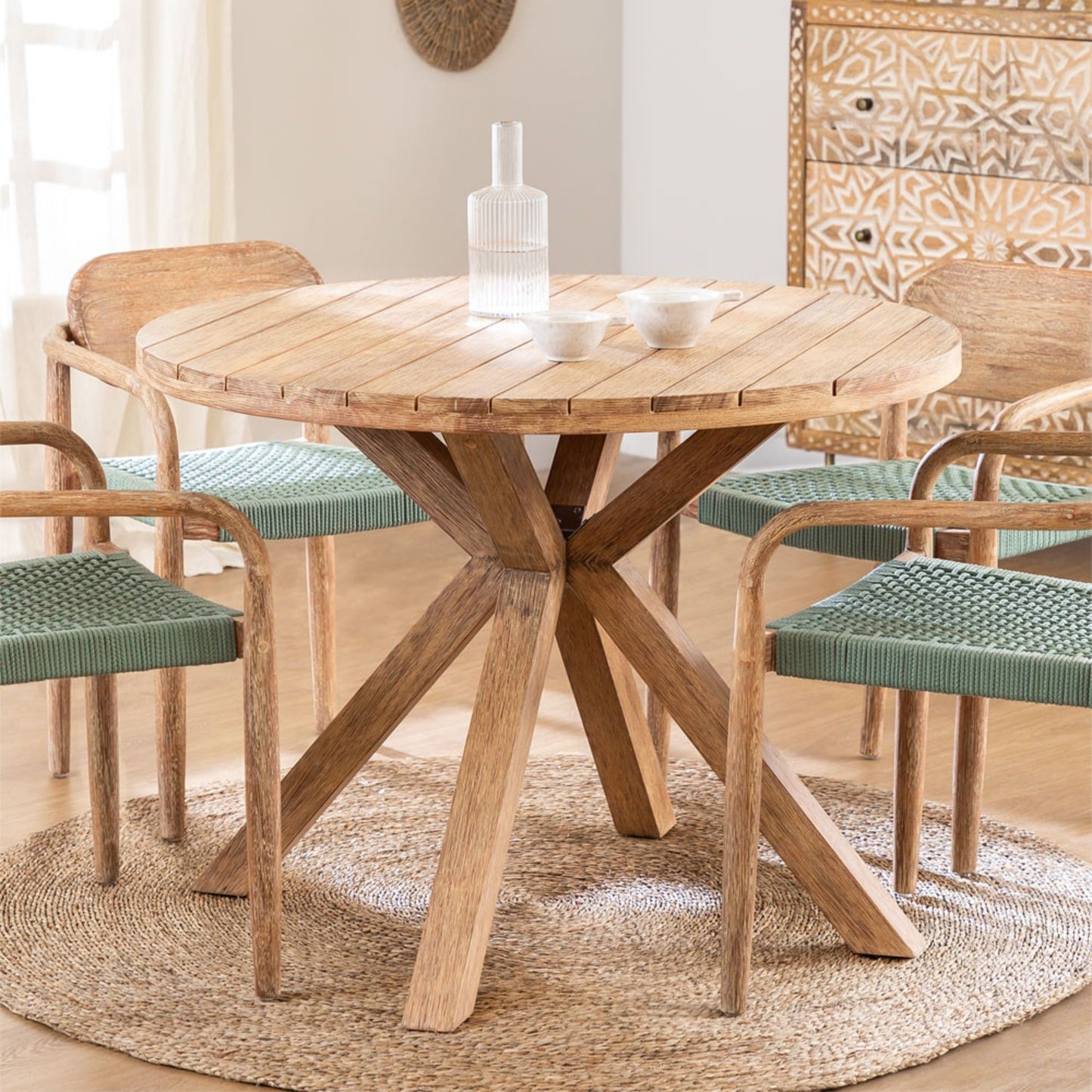 Sorelle Dining Table Wooden | Natural Finish