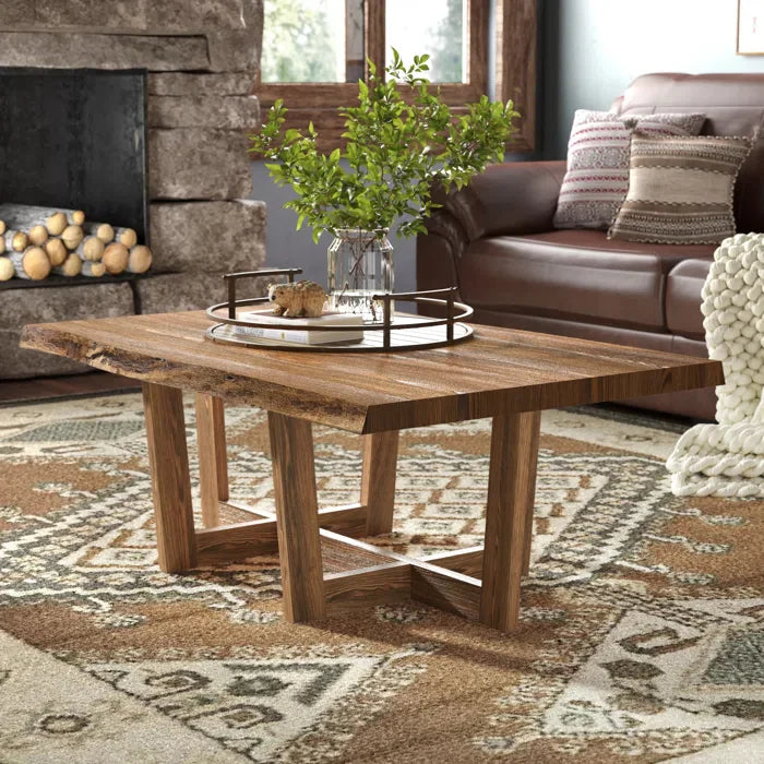 Classic Live Edge Center Coffee Table | Acacia Wood