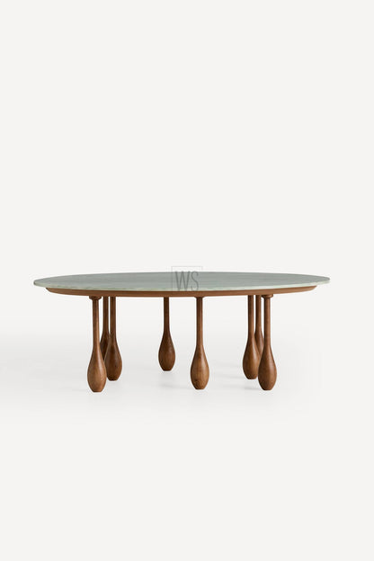 Nectar Ovel Center Coffee Table | Oak Wood