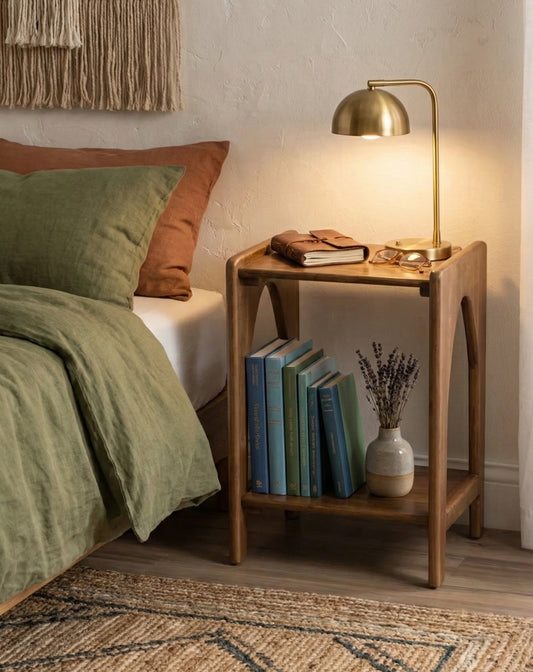 Bark Side & End Table | Solid Wood