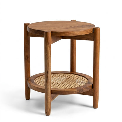 Mesa Side Table | Acacia Wood