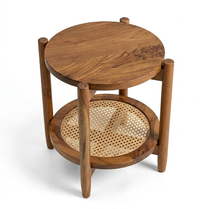 Mesa Side Table | Acacia Wood