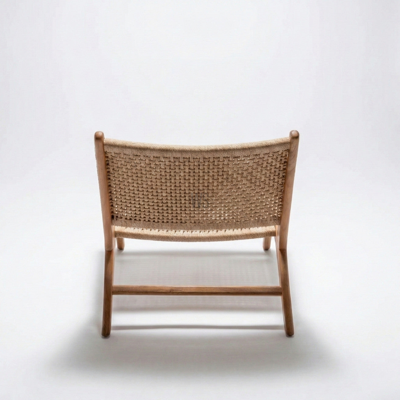 The Aurelia Outdoor Rope Chair With Stool | Premium Teak Wood