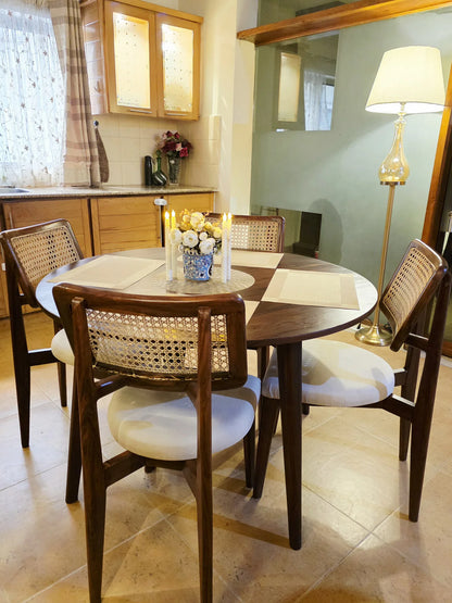 Auriel 4 Seater Dining Set | Teak Wood