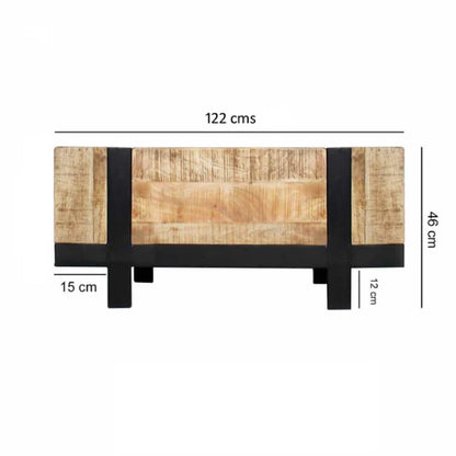The Horsemanship Center Coffee Table With Storage | Mango Wood