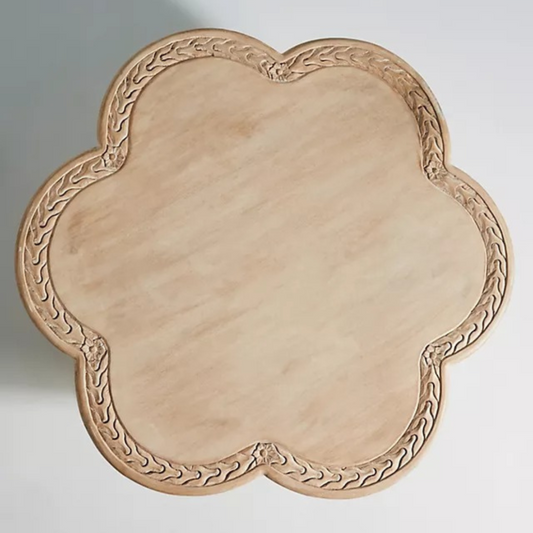Antique Carved Center Coffee Table With Storage | Mango Wood