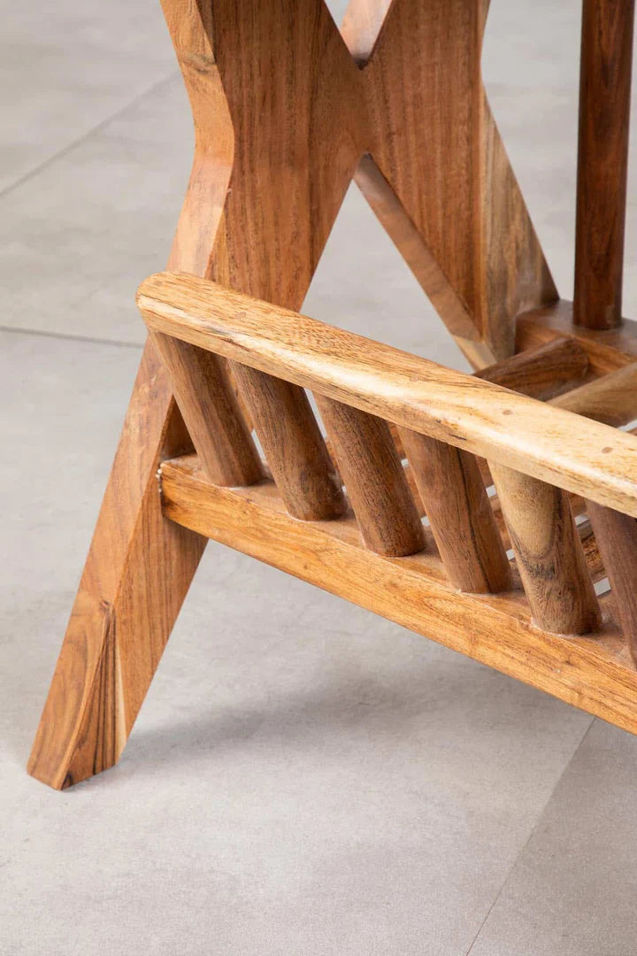 The Dune Ripple side Table | Acacia Wood