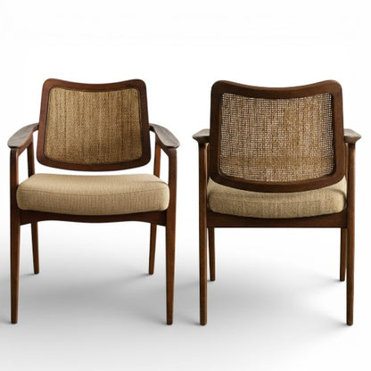 The Kai Teak & Cane Arm chair | Premium Teak Wood