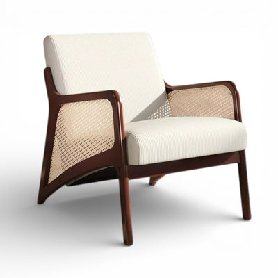 Bastion Arm Chair | Solid Wood & Rattan