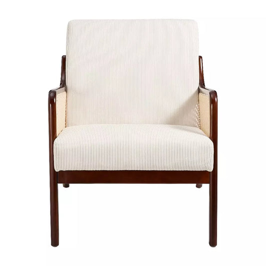 Bastion Arm Chair | Solid Wood & Rattan