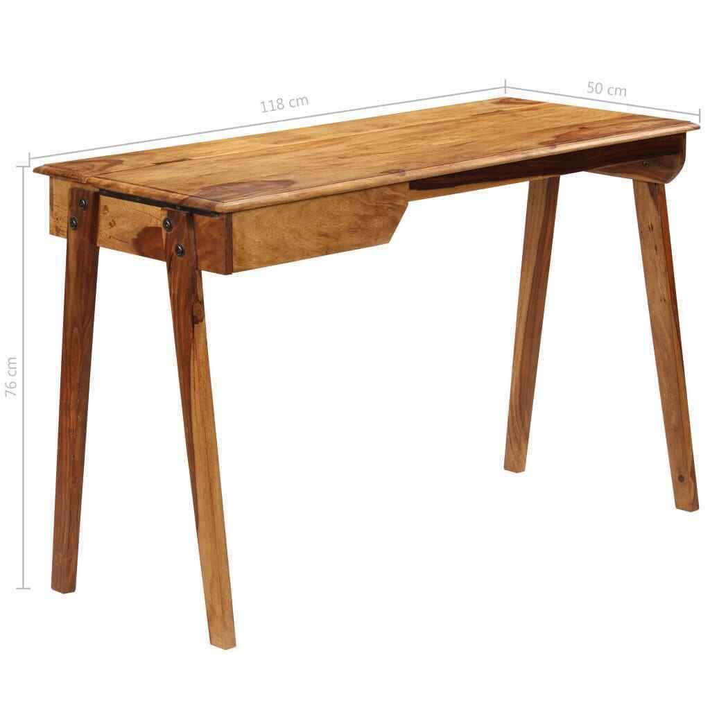 The Mesa Study Table Desk | Sheesham Wood