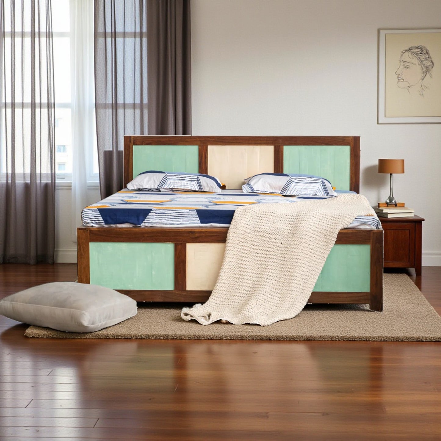 The Prana Platform Bed | Sheesham Wood