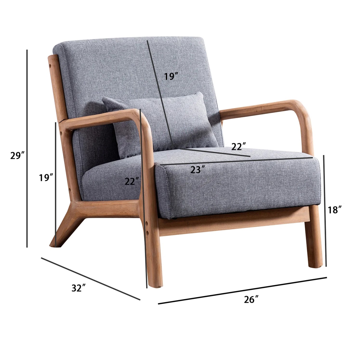 Leisure Accent Chair | Grey