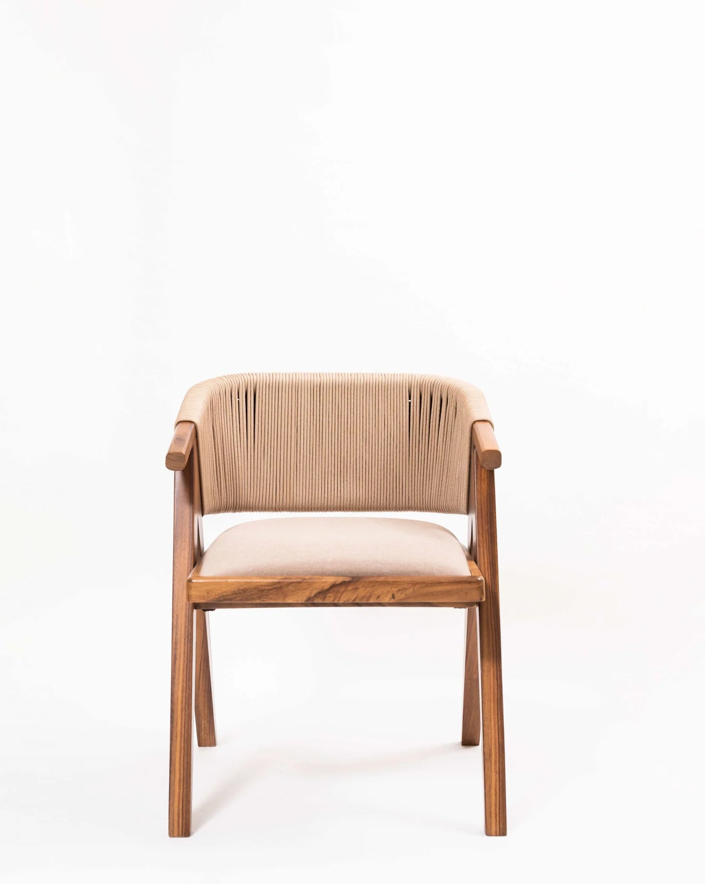 The Haven Wood & Rope Arm chair | Premium Sheesham Wood