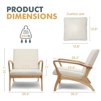Vishakha Accent Chair | Ash Wood