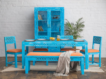 Fulwari Dining Set | 6 Seater | Mango Wood