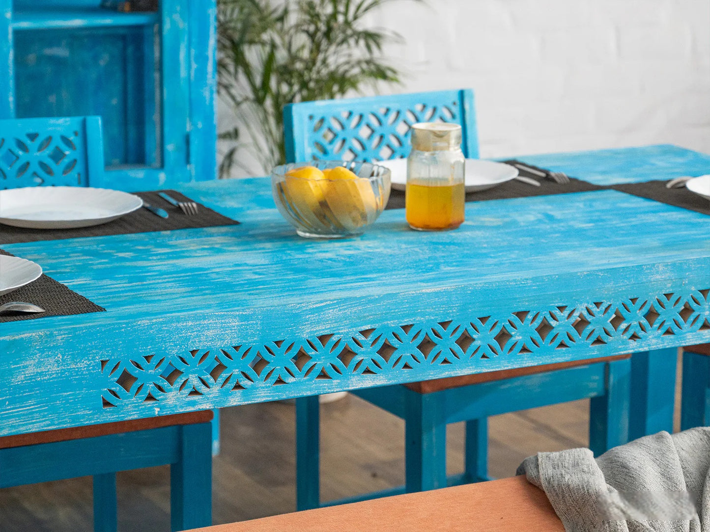 Fulwari Dining Set | 6 Seater | Mango Wood