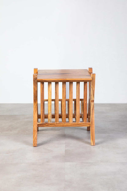 The Dune Ripple side Table | Acacia Wood