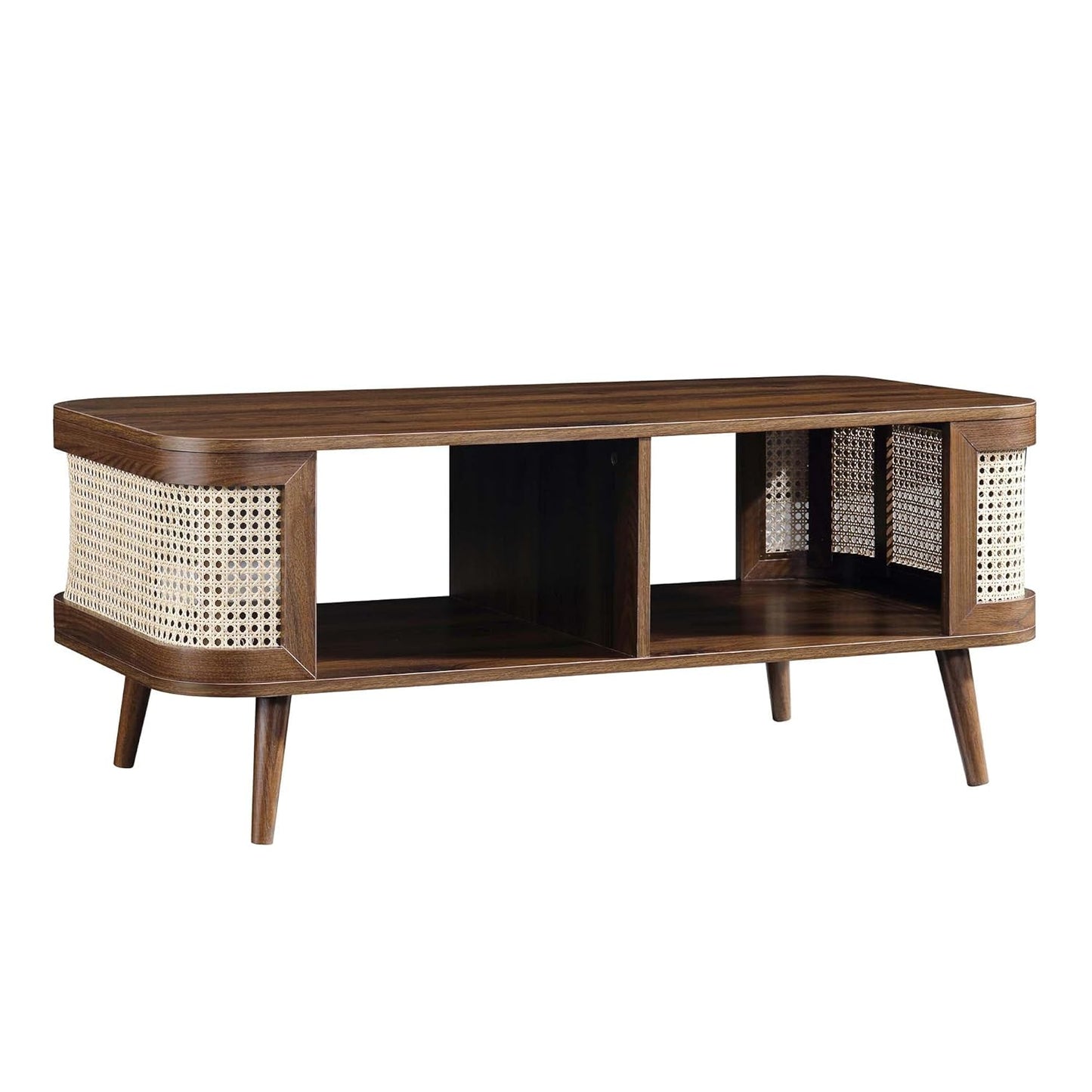 Rattan Center Coffee Table | Premium Sheesham Wood