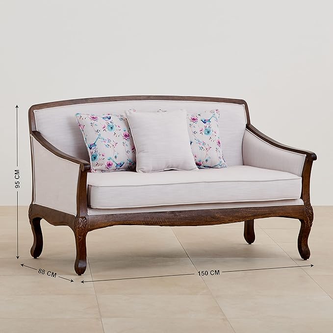 The Oxford Loire 2 Seater Sofa | Teak Wood