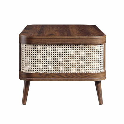 Rattan Center Coffee Table | Premium Sheesham Wood