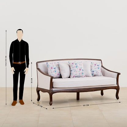 The Oxford Loire 3 Seater Sofa | Teak Wood