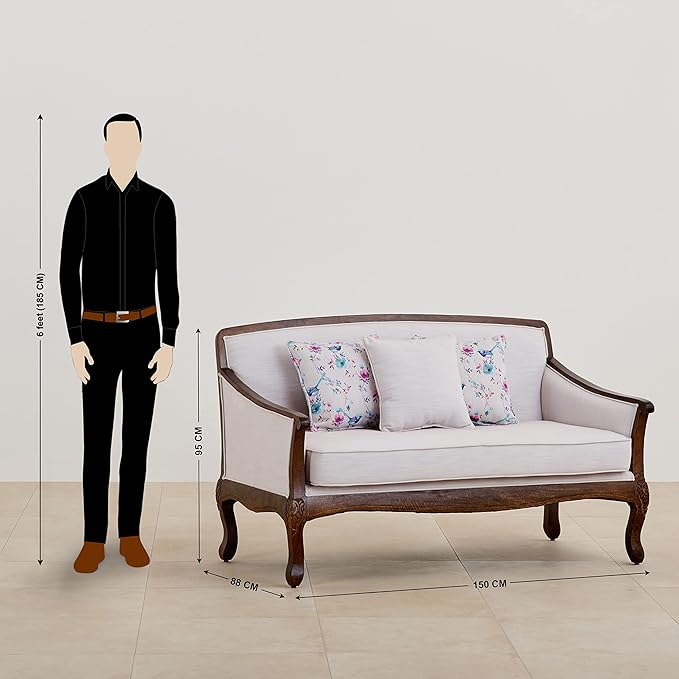 The Oxford Loire 2 Seater Sofa | Teak Wood