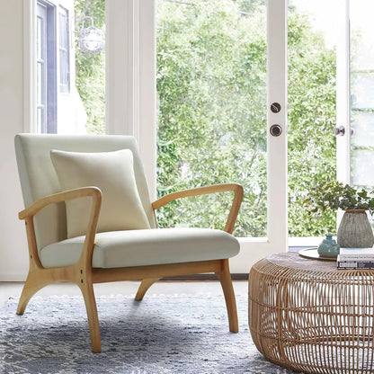 Vishakha Accent Chair | Ash Wood