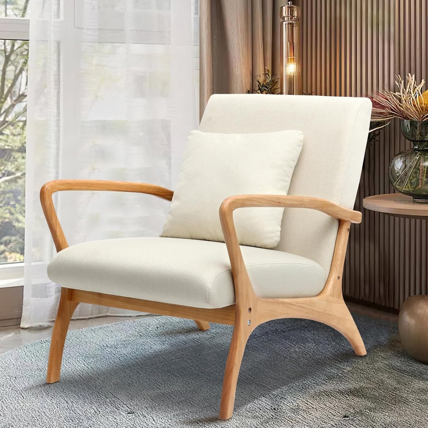Vishakha Accent Chair | Ash Wood