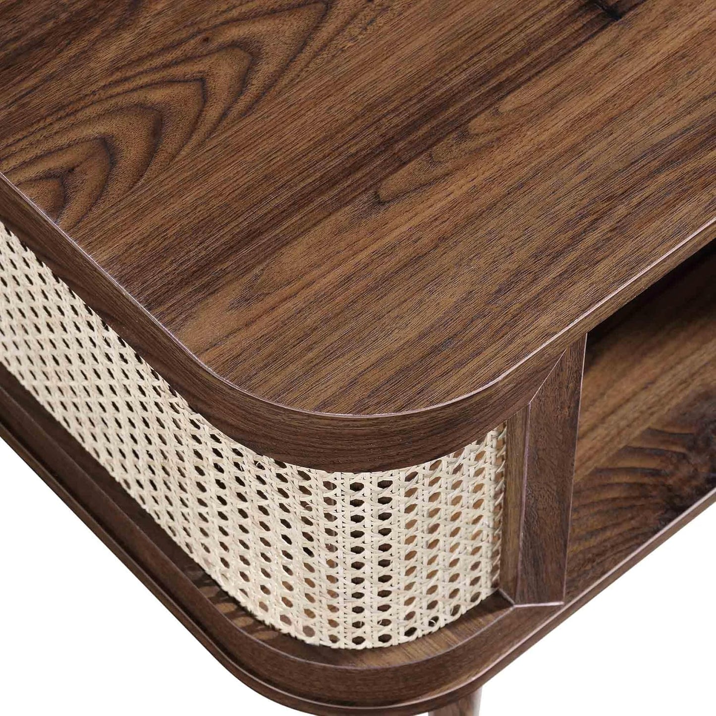 Rattan Center Coffee Table | Premium Sheesham Wood
