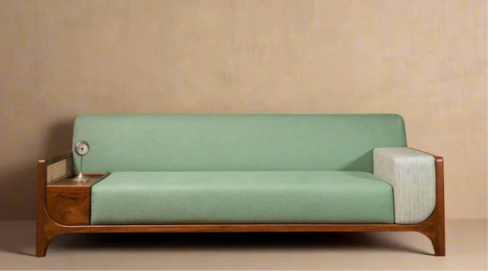 Sagedo Three Seater Modern Sofa | Premium Acacia Wood