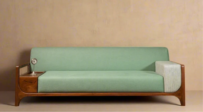 Sagedo Three Seater Modern Sofa | Premium Acacia Wood