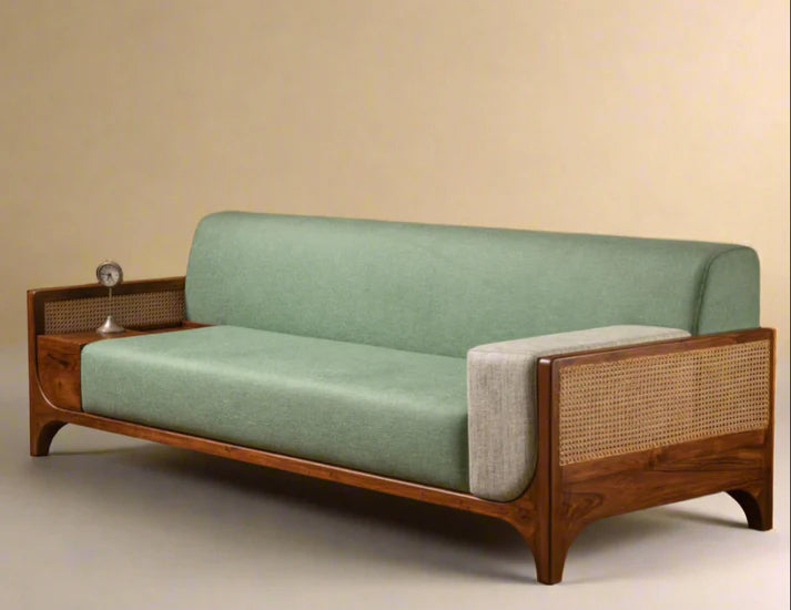 Sagedo Three Seater Modern Sofa | Premium Acacia Wood