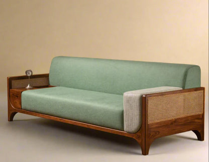 Sagedo Three Seater Modern Sofa | Premium Acacia Wood
