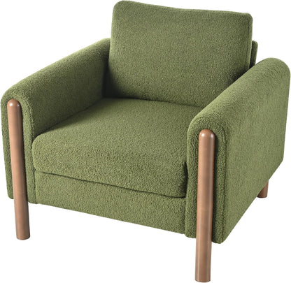 Dasha Accent Chair | Green Boucle