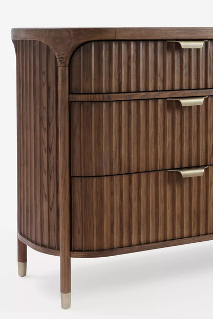 Nectar Sideboard Cabinet 6 Drawer | Oak Wood