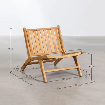 The Whisper Outdoor Chair | Premium Acacia Wood