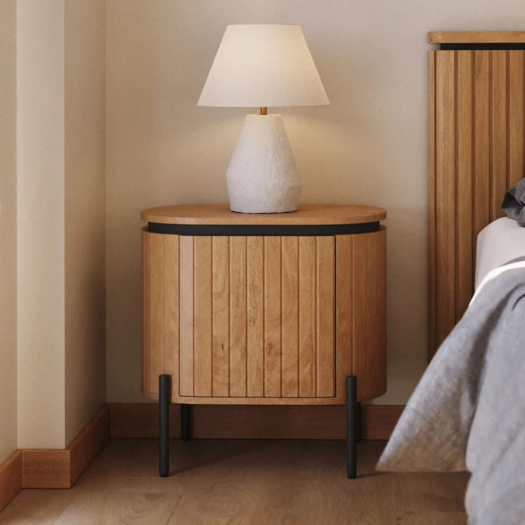 Mist Bed Side Table 2 Drawer  | Solid Wood