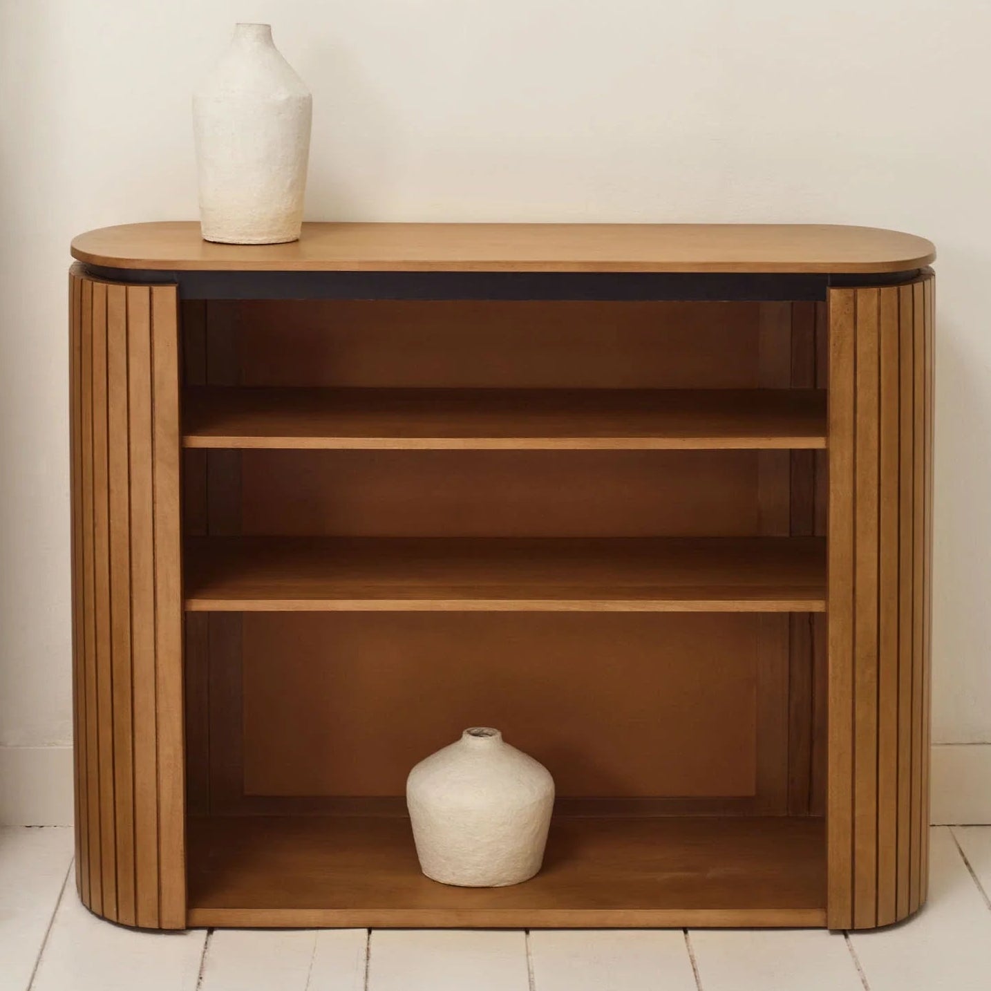 Mist Console Table & Low Cabinet | Solid Wood