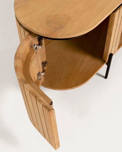 Mist TV Console Unit Small | Solid Wood